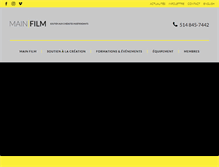 Tablet Screenshot of mainfilm.qc.ca